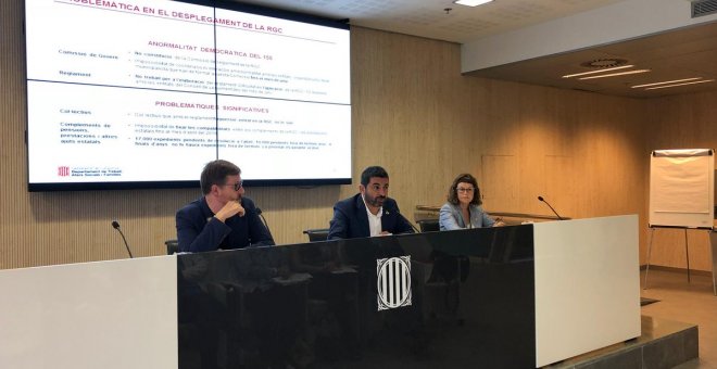 El Govern diu que la falta de desplegament de la Renda Garantida Ciutadana és conseqüència de l'aplicació del 155