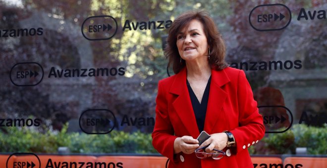 Carmen Calvo, sobre los presos del procés: "No sería lógico alargar la prisión preventiva"