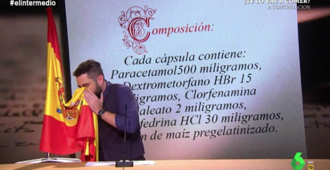 Dani Mateo, imputado por su sketch de la bandera española