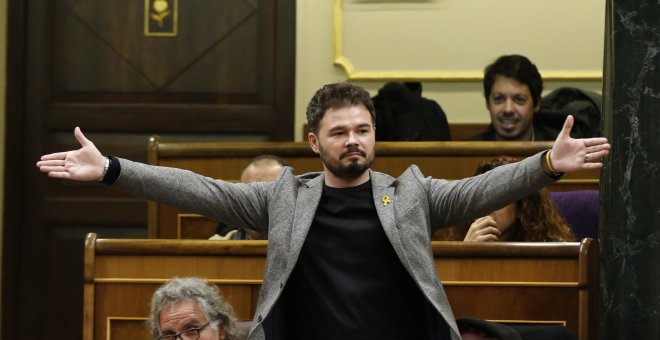 Ana Pastor expulsa a Rufián del hemiciclo tras llamar "indigno" y "hooligan" a Borrell