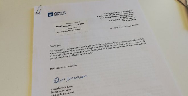 L'AMB tomba l'increment de la tarifa de l'aigua, malgrat les pressions d'Agbar als grups polítics