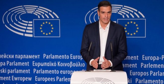 Sánchez pregona 'más Europa' para aplacar las iras políticas y justificar el giro social