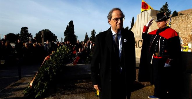 Torra, al rey: "No hay problema de convivencia sino de democracia y justicia"