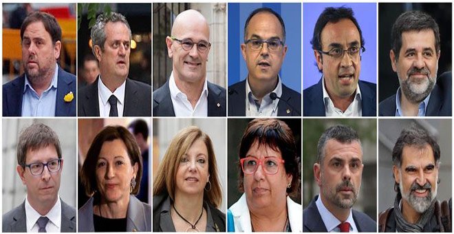 Todos los condenados por el Supremo, las penas y las peticiones de las acusaciones en el juicio al 'procés'