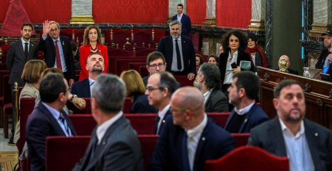 Primer dia de judici al Procés: de la fanfarronada de la ultradreta a la denúncia d'una "causa política"