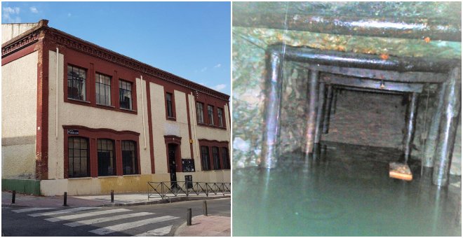 Encuentran un posible refugio de la Guerra Civil en un antiguo colegio de Vallecas