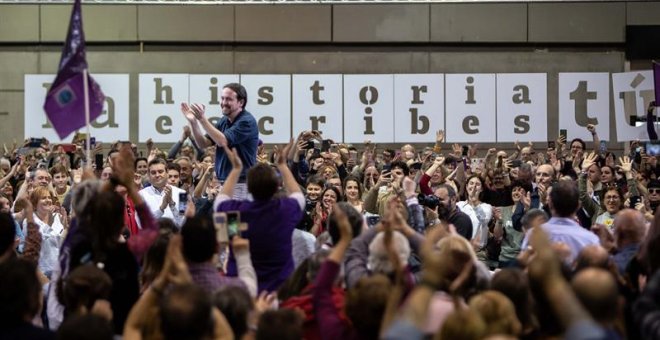 Iglesias apela a indecisos y abstencionistas y pide "una oportunidad, una legislatura"