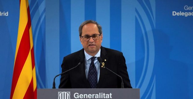 Torra demana recusar el jutge que el processa per no retirar el llaç groc de la Generalitat