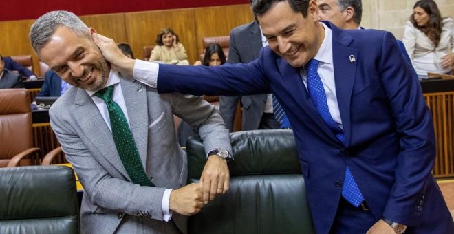 Moreno lleva a la Junta de Andalucía a la confrontación con Sánchez y Montero