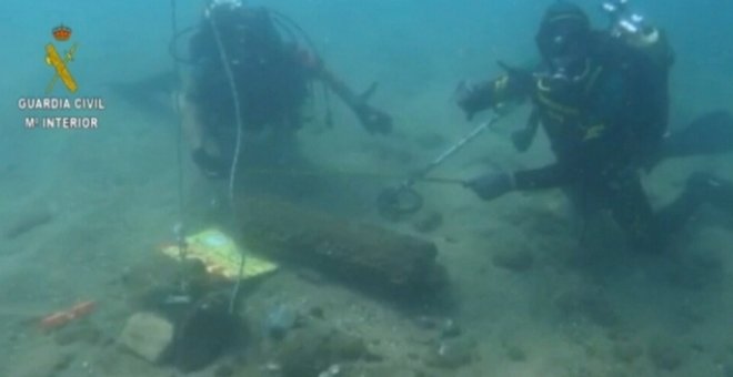 L'Armada detona la bomba de la Guerra Civil trobada a una platja de la Barceloneta