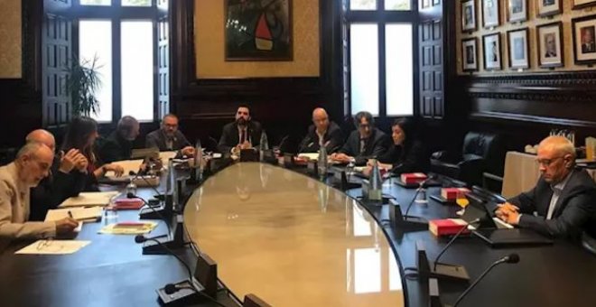 La Mesa del Parlament admite la resolución de JxCat, ERC y la CUP que reivindica la autodeterminación