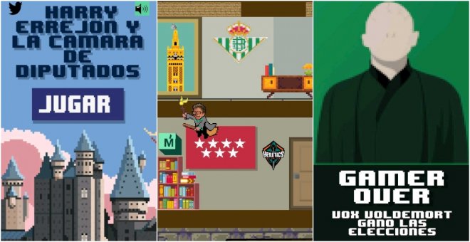 El primer videojuego de campaña: 'Harry Errejón y la Cámara de los Diputados' contra 'Vox Voldemort'