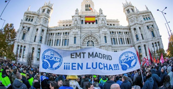 Una huelga de la EMT "sin incidencias" y con poco seguimiento en el Metro