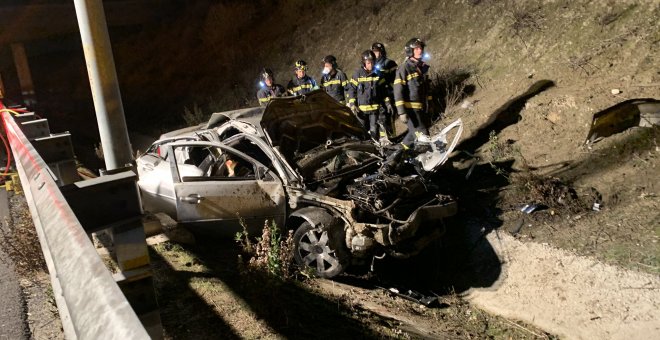 Mueren tres jóvenes y otro resulta herido de gravedad en un accidente en la M-50