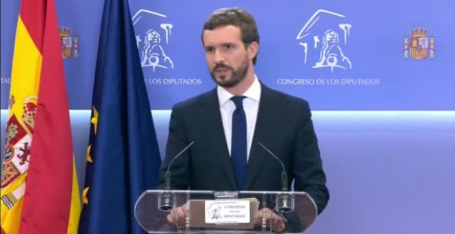 Pablo Casado pide que Sánchez no indulte a los condenados del 'procés'