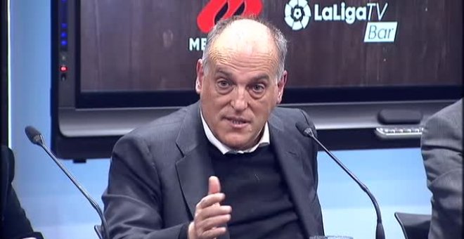 Tebas: "Prefiero a cualquiera en la Federación antes que a Rubiales"