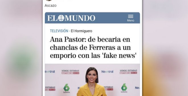 Tremending Topic - "Pura basura": el artículo machista sobre Ana Pastor que está causando indignación