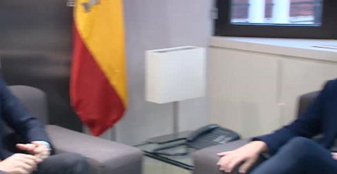 Pablo Casado se reúne con los líderes de UGT y CC.OO.