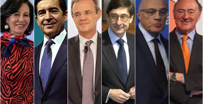 Los presidentes de la gran banca se repartieron casi 21 millones en 2019