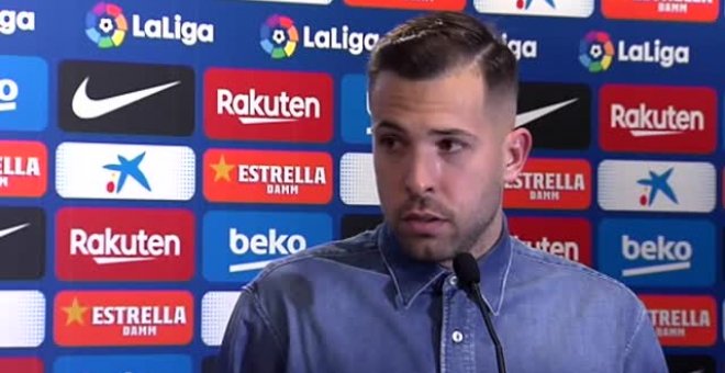 Jordi Alba: "Entiendo el cabreo del público, porque los jugadores también estamos cabreados"