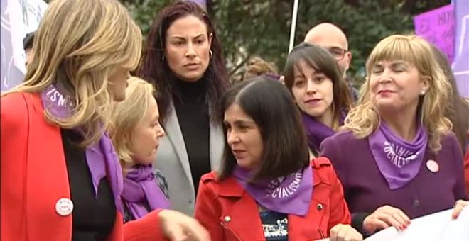 La marcha feminista del 8M evidencia las diferencias dentro del Gobierno de coalición