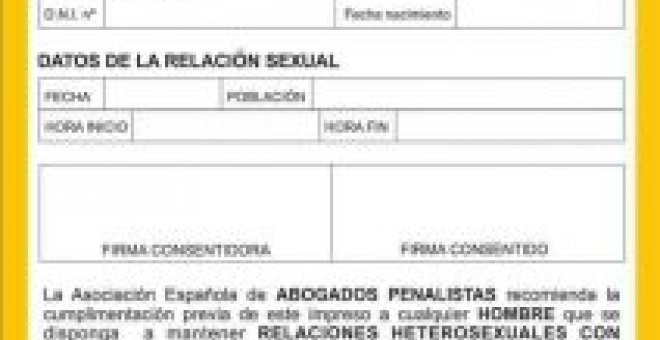 Bulocracia - El falso "impreso de consentimiento de relaciones sexuales"