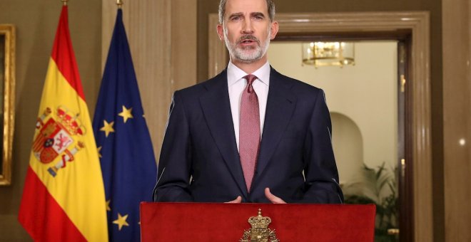 Felip VI obvia la polèmica sobre el rei emèrit durant el seu discurs sobre la crisi del coronavirus