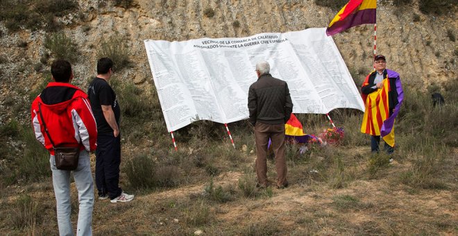 Aragón protege al fin la tumba profanada de cientos de republicanos