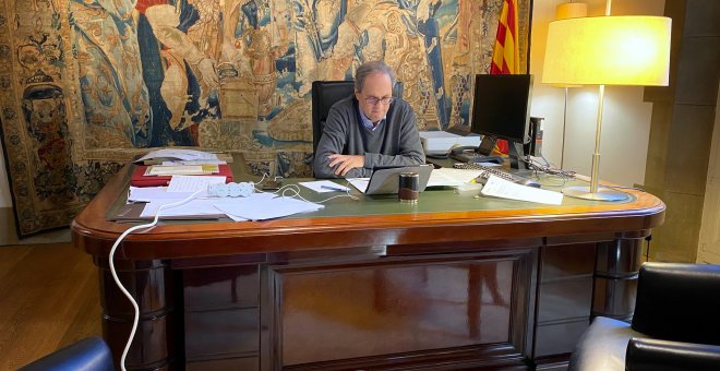 Torra supera el coronavirus i rep l'alta mèdica