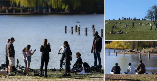 El Gobierno británico amenaza con endurecer el confinamiento después de un fin de semana de parques repletos de gente