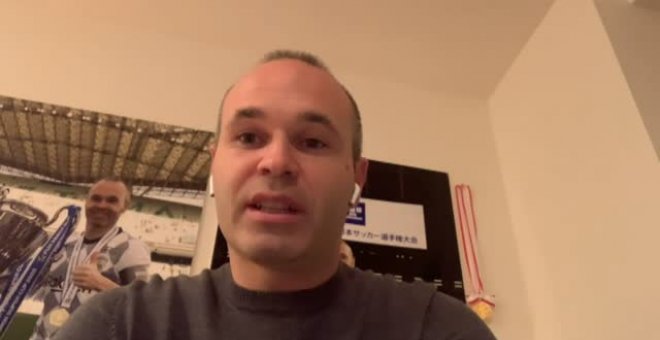 Iniesta: "La solidaridad que está demostrando la gente es encomiable"