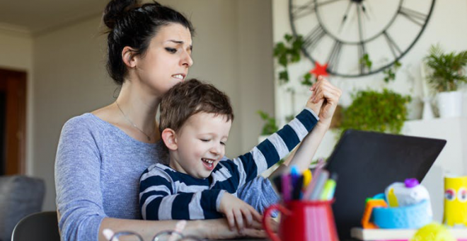 Teletrabajo y conciliación: el estrés se ceba con las mujeres