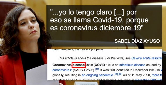 Récord de 'ayusadas' por hora: dice que los techos altos ayudan con el virus y que la 'd' de Covid-19 es por "diciembre"