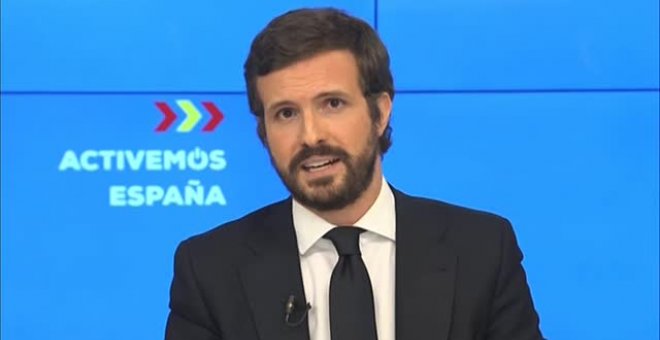 Casado: "Proponemos que el uso de la mascarilla sea obligatorio"