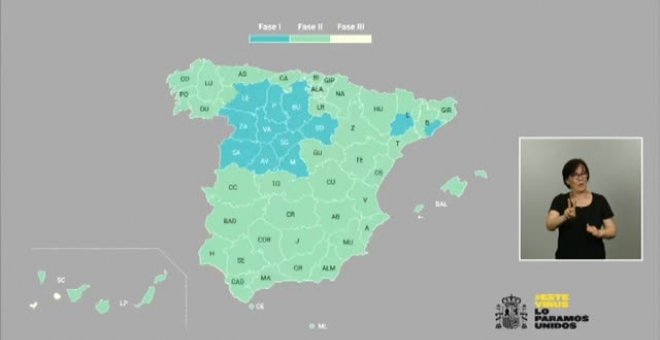 A partir del lunes, casi el 70% de la población podrá retomar las actividades recogidas en la fase 2