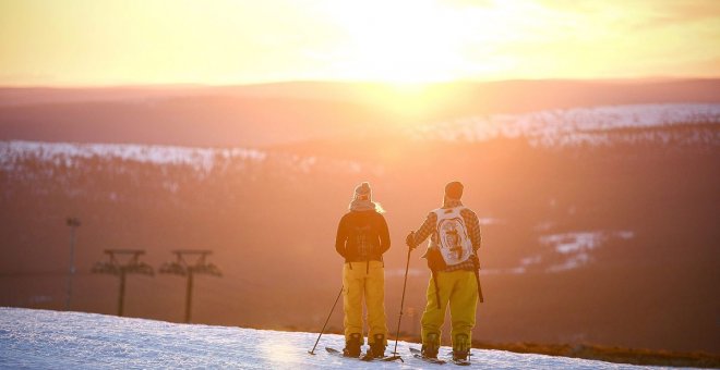 El sol de medianoche en Finlandia