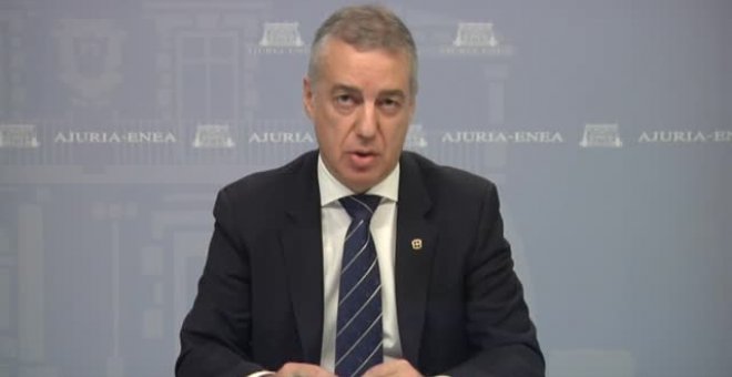 Urkullu: "No debemos permitirnos un retroceso después de meses y compromiso"