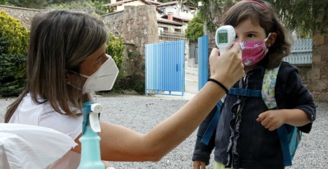 Degoteig d'alumnes a les primeres escoles que han reobert en els territoris de fase 2