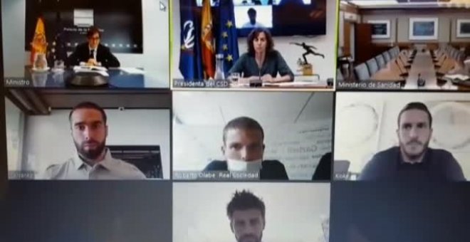 Reunión telemática de Illa y Simón con representantes de los futbolistas profesionales