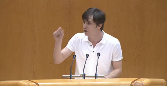 Abandonan el hemiciclo los senadores del PP por una trifulca con un senador de Más Madrid