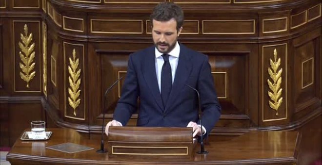 Casado acusa a Pedro Sánchez de "desatar una caza de brujas en la Guardia Civil"