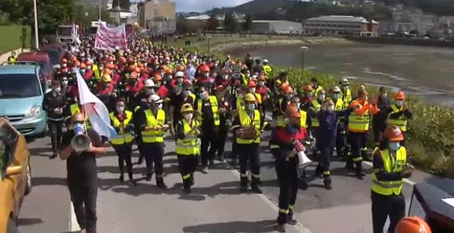 Viveiro se moviliza contra el cierre de la planta de Alcoa San Cibrao