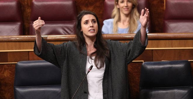 Irene Montero: "La Justicia tumba la estrategia de señalamiento al 8-M"