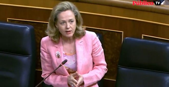 El repaso de Nadia Calviño a Espinosa de los Monteros en el Congreso de los Diputados