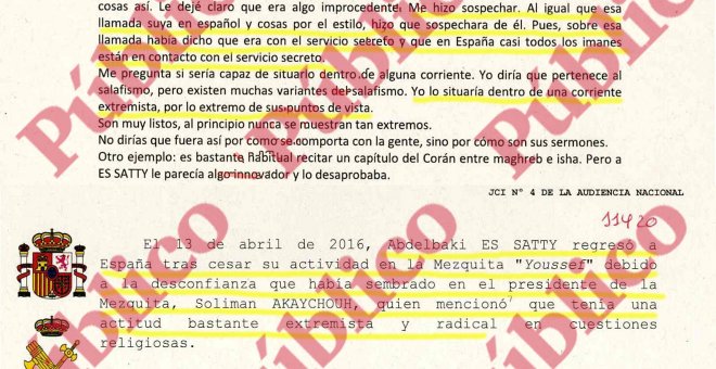 El informe final del sumario del 17-A sobre el testimonio del jefe del imán de Ripoll en Bélgica omite sus referencias al CNI