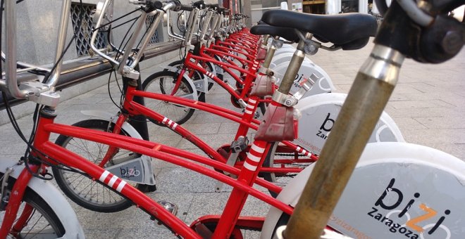 La desinfección por la pandemia achicharra las bicicletas municipales en Zaragoza