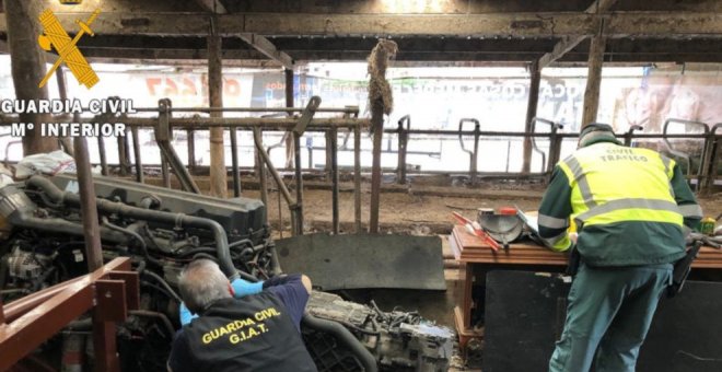 Detenidos dos hombres por robar un camión en una gasolinera de Anero para venderlo por piezas