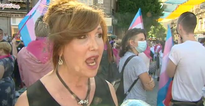 Multitudinaria manifestación en Madrid en defensa de los derechos de las personas transexuales