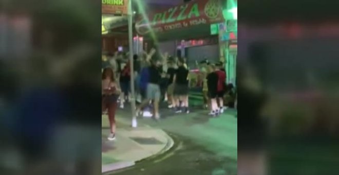 Desfase de los turistas en Magaluf