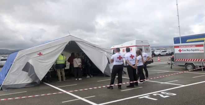 El primer simulacro por riesgo químico recrea un escape de etanol en el puerto de Raos